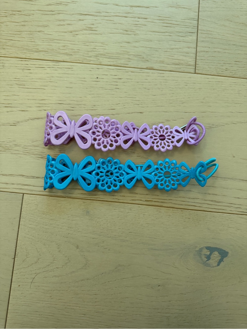 Kids Butterfly Flower Headband - Pink and Blue